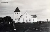 Äldre vykort med Persnäs kyrka.