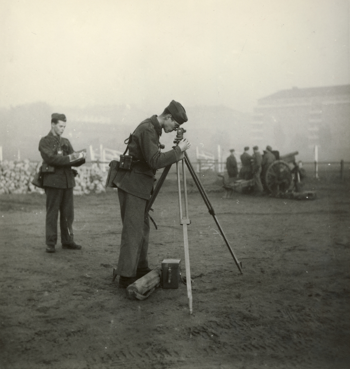 Lennart af Petersens, E assistant in business, Svea artillery regiment A 1, spring 1947.
