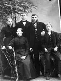 Familjegrupp. Förmodligen repro av äldre foto.