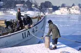 Vinterbild, fiskebåt UA 42.