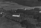 Flygfoto över Sandseryds kyrka i Jönköpings kommun.Nr. C1660.