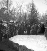 Häradsdomare  Ålenius begravning i Valbo kyrka.