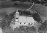 Flygfoto över Forserums kyrka i Nässjö kommun. Nr C1813