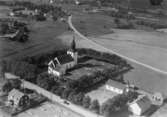 Flygfoto över Lekeryds kyrka i Jönköpings kommun. Nr. C. 1861.