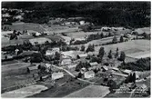 Flygbild över Micksäter, Indal. Vykort.