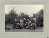 Gruppbild av elever vid Skara folkskoleseminarium.