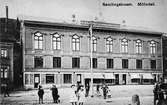 Avfotograferat vykort på Mölndals samlingshus, sedermera stadshus, Kvarnbygatan 43, okänt årtal.