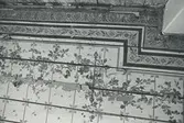 Interiör. Bergsgatan, Gustavsberg. Detalj av innertak med målning utförd av Anders Blomkvist, porslinsmålare. Målningarna upptäcktes vid husets totalrenovering 1977.