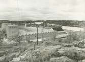 Exteriör. Vy över Gustavsbergs fabriksområde. Utsikt från Kvarnberget.