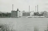 Exteriör. Huvudkontoret vid Gustavsbergs hamn och Farstaviken.