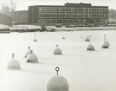 Exteriör. Tekniskt center eller i folkmun kallat Glashuset, byggt 1971.