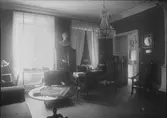 Professor Ragnar Fribergs hem, herrummet, Östra Ågatan 27, Uppsala, sannolikt 1919