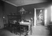 Professor Ragnar Fribergs hem, matsalen, Östra Ågatan 27, Uppsala, sannolikt 1919