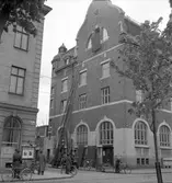 Fredstecken
Borttagning av fönsterluckor


juni 1945