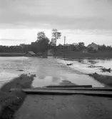 Översvämning. 18 augusti 1945