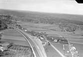 Flygfoto över Anneberg och stationshus.