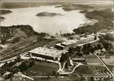 Flygfoto över industriområde i Vrena.