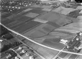 Flygfoto över Erikssons plantskola i Jönköping år 1939. Nr. G. 3153