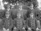 Stations karlar vid Hörken station.