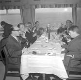 M/S Trelleborg, invigningsturen
Journalistbordet