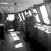 Kommandobryggan på M/S Trelleborg