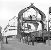 Statens Järnvägar, SJ M/S Trelleborg. Tågfärjeleden Trelleborg- Sassnitz 50 år