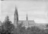 Uppsala domkyrka från söder, Uppsala 1892