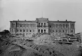 Arkeologisk undersökning i Universitetsparken, Uppsala år 1887