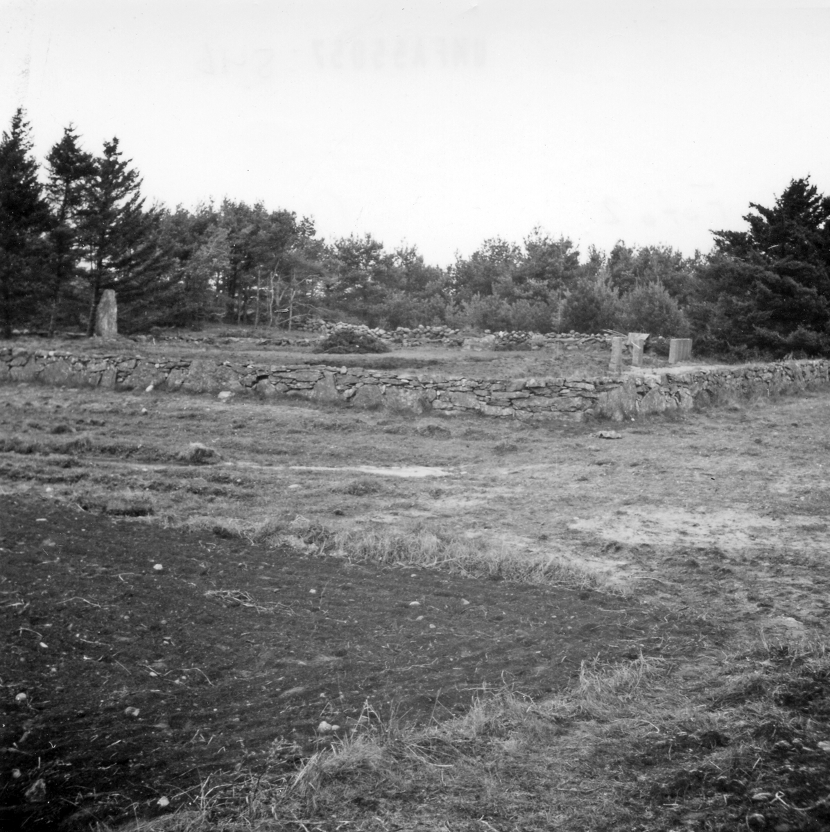 Åke Fredsjö, Text for the picture: “Skaftö sn Långedalen. Kolerakyrkogården av Åse.”