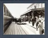 Kungliga besök. Kalmar Centralstation.