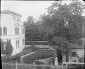 Trädgården vid Henri Ostis ateljé, Bredgränd 11, Uppsala före 1914