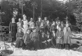 Sjukvårdspersonal och patienter vid Vattholma sanatorium, Uppland