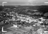 Flygfoto över Gränna i Jönköpings kommun. Nr H 2597.