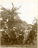 Björksta sn, bröderna Åhlén och stationsinspektoren.