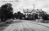 Vykort med motiv från Tingshuset i Vetlanda år 1913.