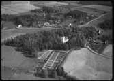 Flygfoto över Fläckebo kyrka