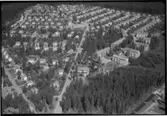 Flygfoto över stadsdel Björksta, Fagersta.