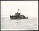 Minsveparen Holmön i vinterväder