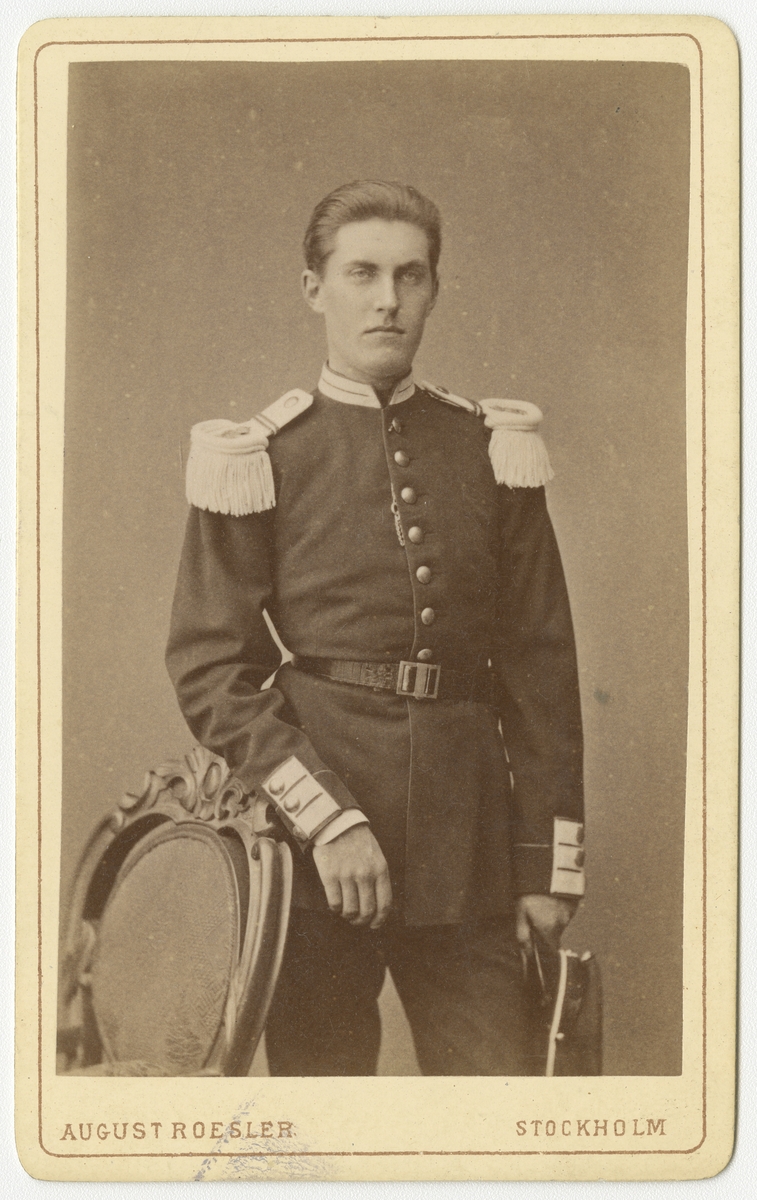 August Roesler, Porträtt av Georg Gustaf Nordensvan, officersvolontär vid Andra livgardet I 2.