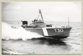 Motortorpedbåten T 30 under provtur. 1943