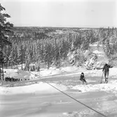 Skidlift i Ånnaboda.
19 Februari 1958.