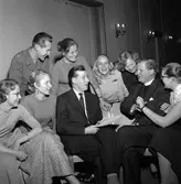 Ungdomskonferens i Olaus Petrikyrka.
December 1956.