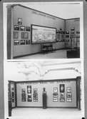 Interiör från utställningshallen, Sveriges paviljong. Världsutställningen i Barcelona 1929.