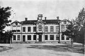 Stationshuset från gatusidan. Innan ombyggnaden 1926