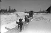 Snöförhållanden. Banröjare