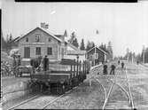 Stationen i Bispberg mellan Krylbo och Borlänge.