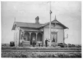 Stationshuset anlagt 1880