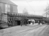 Pallning för vägport vid Östertull. Från Ingenjör Månsson, Falköping