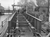 Ombyggnad av svängbron. Från Ingenjör Månsson, Falköping