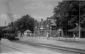 Landskrona - Helsingborg Järnväg, L&HJ lok 8 vid Teckomatorp station.